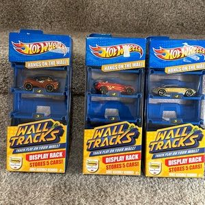 Lot of 3 Hot Wheels Wall Tracks Display Rack NIB